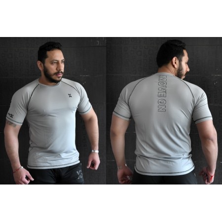 Light Grey T-Shirt (Rapid Dry 4 Way Stretch)